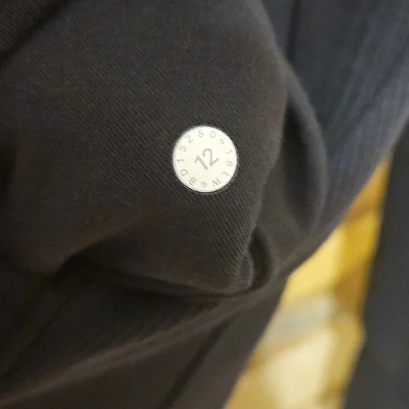 Lululemon Logo Sleeve Scuba Zip Up Hoodie Size 12 - Picture 4 of 6